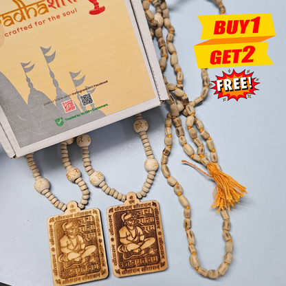 Hanuman Ji Kanthi with Tulsi Jap Mala (108 Beads)