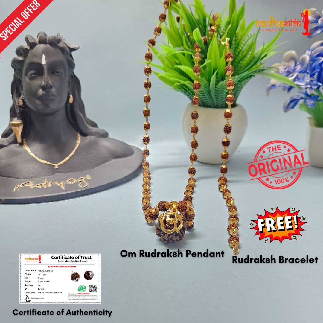 Om Rudraksha Pendant
