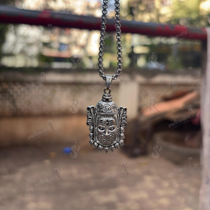 Ujjain Mahakaal Silver Pendant