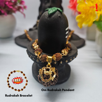Om Rudraksha Pendant