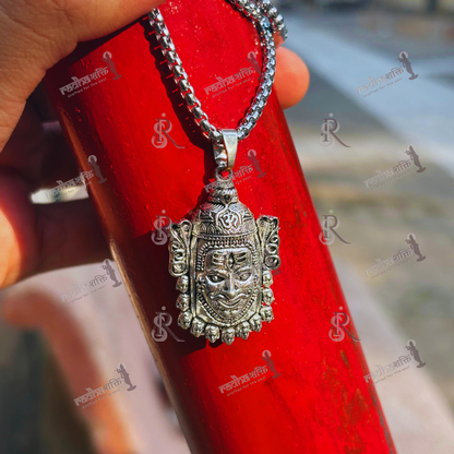 Ujjain Mahakaal Silver Pendant