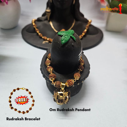 Om Rudraksha Pendant