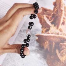 Black Tourmaline Buddha Bracelet For Men