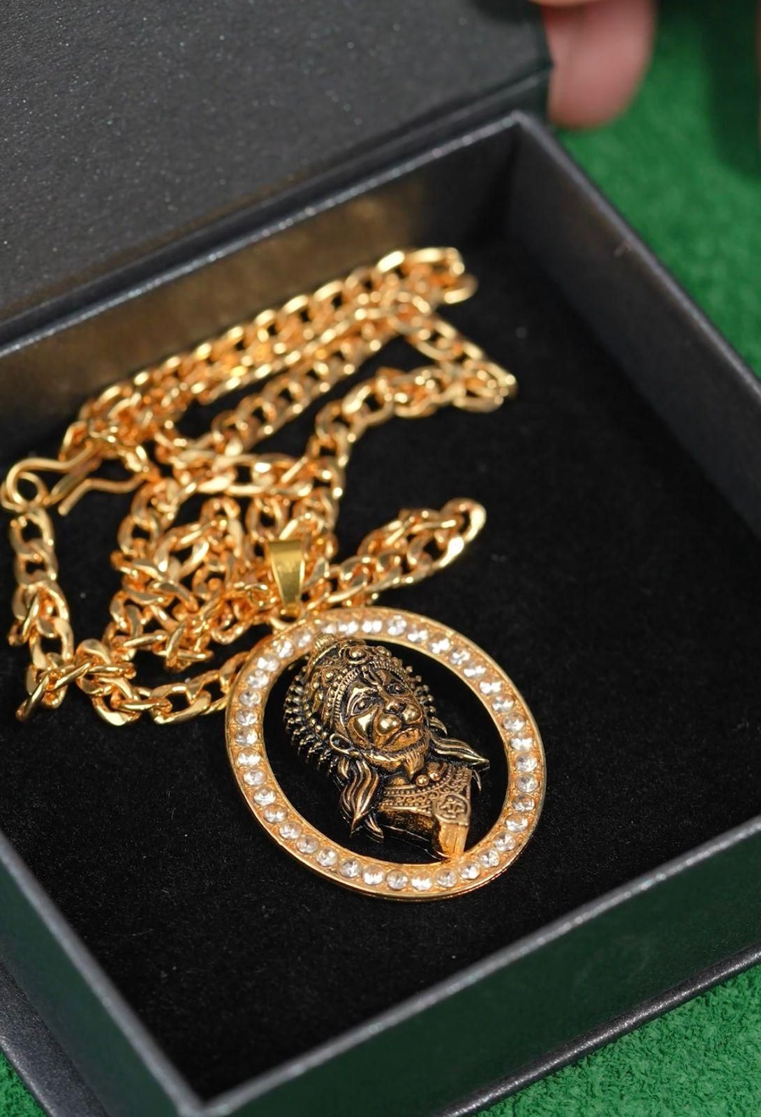 Gold-plated Hanuman Ji Pendant