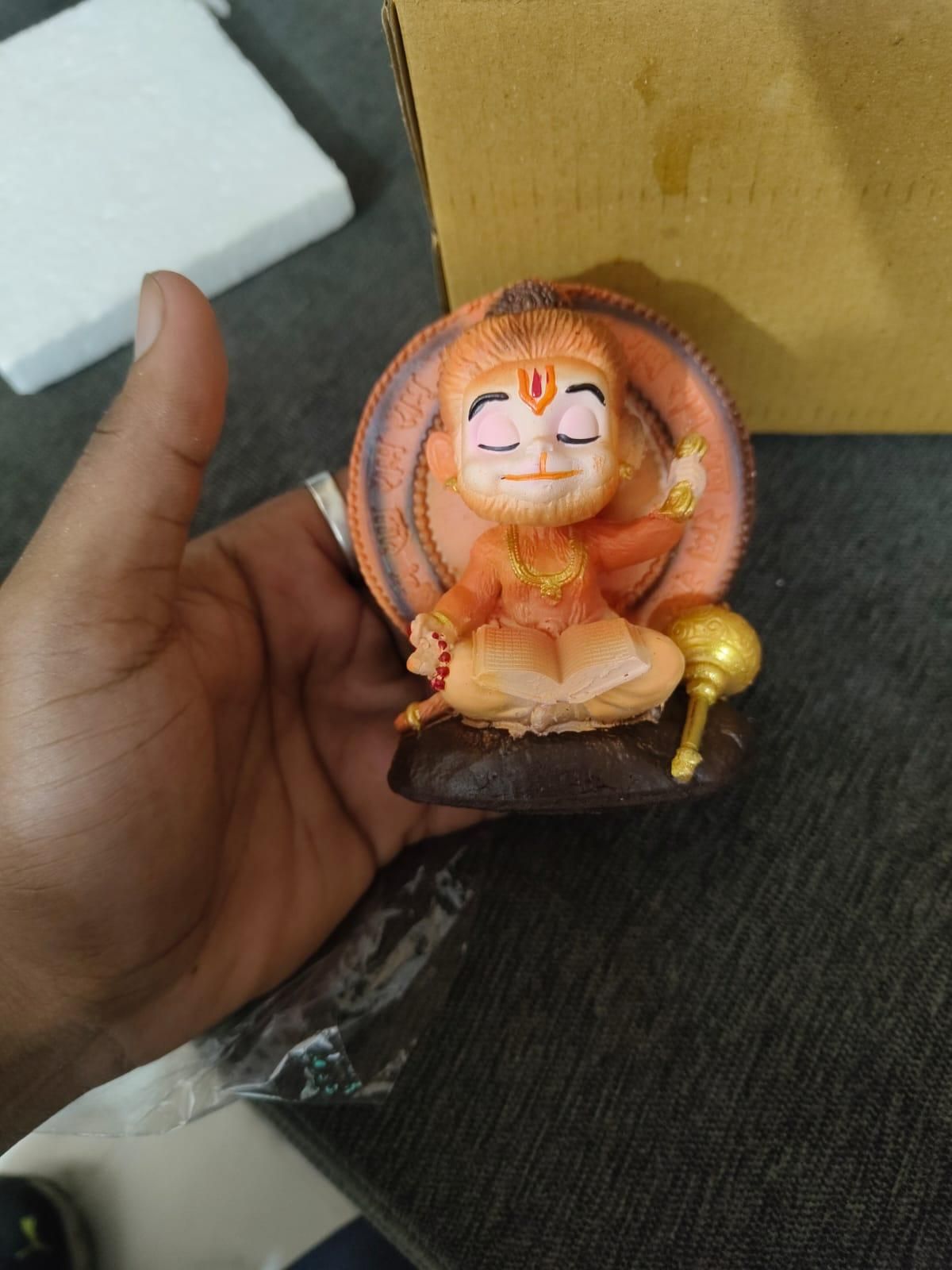 Shri Prasadam Meditating Bal Hanuman Idol