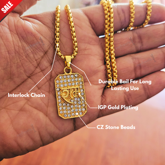 Shri Ram Pendant IGP Gold Plated
