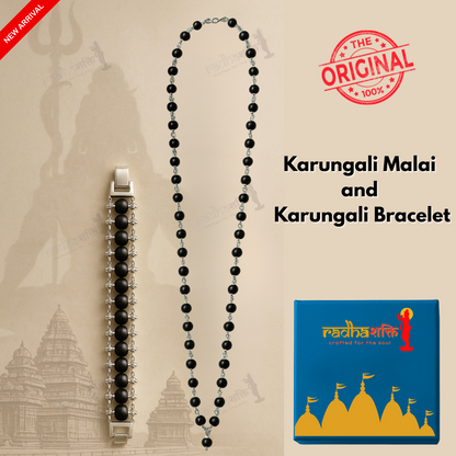 Karungali Malai Silver Plated Combo