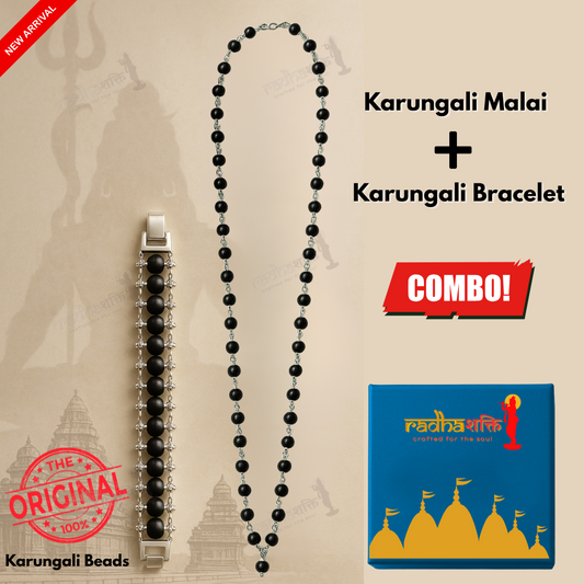 Karungali Malai Silver Plated Combo